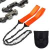 Portable Survival Chain Saw; Pocket Camping Hiking Tool; Outdoor Hand Wire Saw