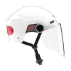 Bluetooth helmet for lightweight electric motorcycle. (Flash / tidal / burst flash sense mode, automatic brake warning light, ARGB LED colorful tail l