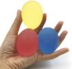 Set of 3 Egg Gripper Finger Resistance Exercise Squeezer Hand Therapy Ball Squishy Hand Grip Strength Trainer Stress Ball for Adults and Kids