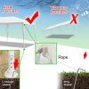 10'x10' Outdoor Canopy Tent Waterproof Outdoor Party Tent Heavy Duty Canopy Tent Patio Camping Gazebo Wedding Tents Patio Camping Gazebo Canopy with R