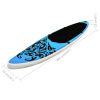 Inflatable Stand Up Paddleboard Set 144.1"x29.9"x5.9" Blue