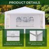 10'x10' Outdoor Canopy Tent Waterproof Outdoor Party Tent Heavy Duty Canopy Tent Patio Camping Gazebo Wedding Tents Patio Camping Gazebo Canopy with R