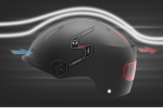 Bluetooth helmet for lightweight electric motorcycle. (Flash / tidal / burst flash sense mode, automatic brake warning light, ARGB LED colorful tail l