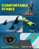 EGGORY Inflatable Paddle Board, 11'x34" Stand Up Paddle Board, Sup Board with Removable Fin, Floating Paddle, Hand Pump, Waterproof Bag, Traveling Boa