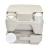 2.6 Gallon Portable Removable Flush Toilet with Double Outlet