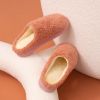 Women's Slip on Fuzzy House Slippers Memory Foam Slippers Scuff Outdoor Indoor Warm Plush Bedroom Shoes with Faux Fur Lining