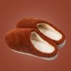 Women's Slip on Fuzzy House Slippers Memory Foam Slippers Scuff Outdoor Indoor Warm Plush Bedroom Shoes with Faux Fur Lining