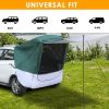 140*180*167cm Silver Tape Hardcore SUV Rear Tent Camping Tent Military Green Plus White Gray