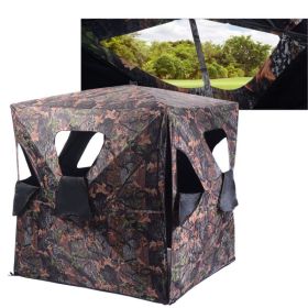 Outdoor Hunting Blind Portable Pop-Up Ground Tent (Type: Ground Tent, Color: Camouflage B)