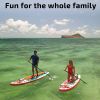 Inflatable Stand Up Paddleboard, Premium SUP Accessories - Backpack, Paddle, Pump and Leash, 32' Wide Board w Stable Non-Slip Deck for Adult | Family