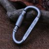 Aluminum D-Ring Locking Carabiner Light but Strong NOT for Climbing(Pack of 10)